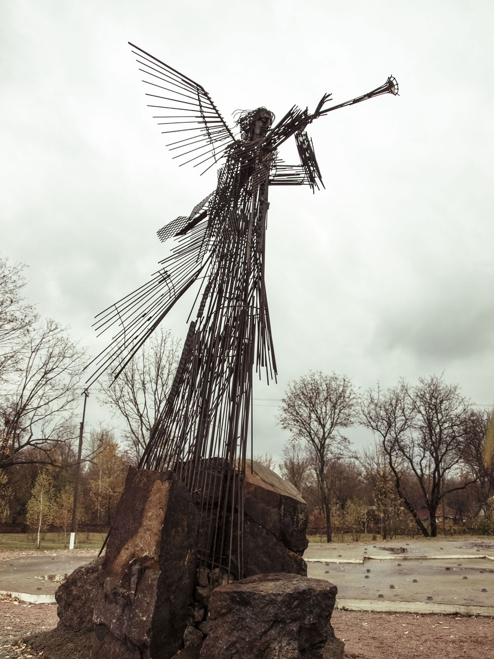 Tschernobyl - Gedenkstatue